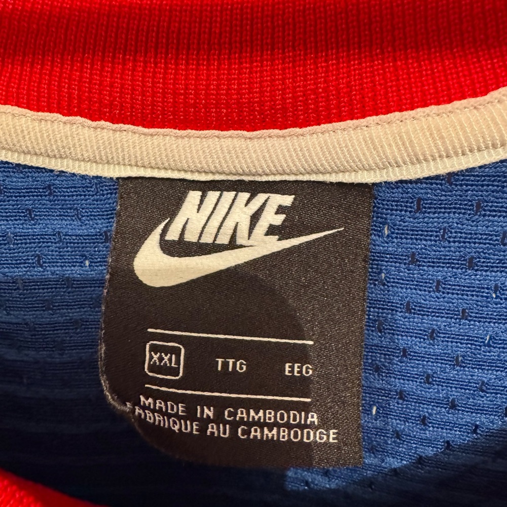 Nike Hoops Blue Red White mesh Men’s Basketball Jersey XXL - Picture 3 of 3